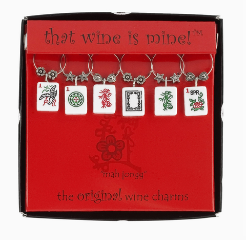 "American Mah Jongg" Wine Charms