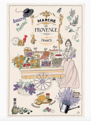 Provence Market Tea Towel