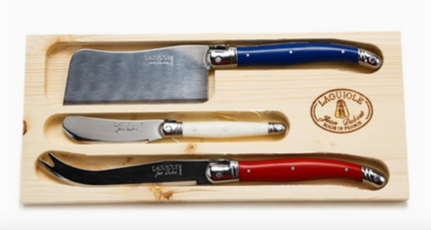 Jean Dubost 3Pc Cheese Set in Paris Colors