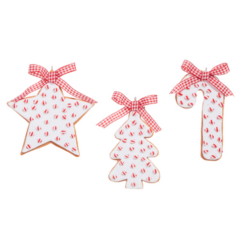 Peppermint Sprinkles Cookie Ornament (3 Variants)