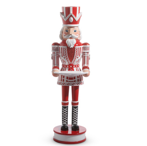 Peppermint Nutcracker with Tray