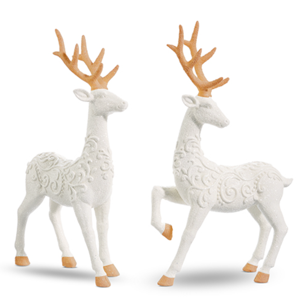 Scrollwork White Deer - Thumbnail 2