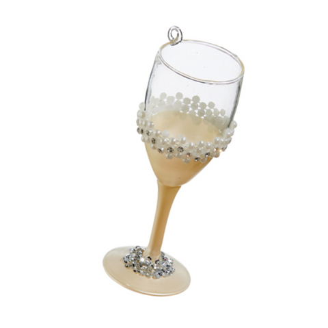 Pearl Wine Glass Ornament