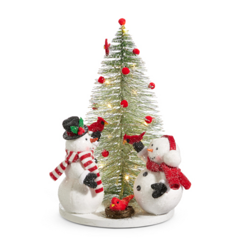 Lighted Snowman Tree