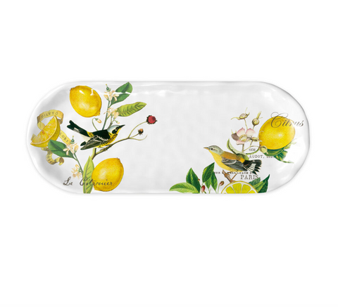 Lemon Basil Melamine Accent Tray