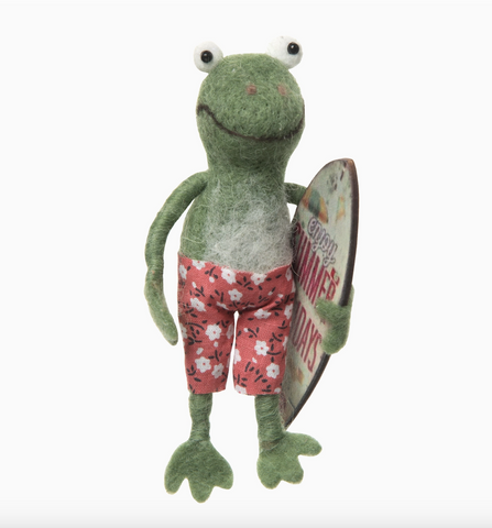 Beach Frog Ornament