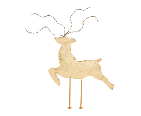 Large Gold Deer Sitter
