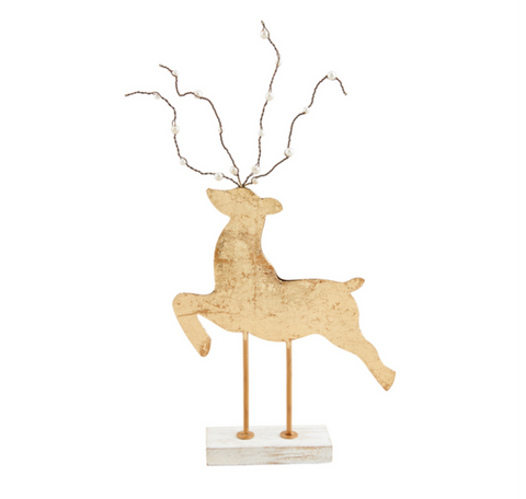 Small Gold Deer Sitter