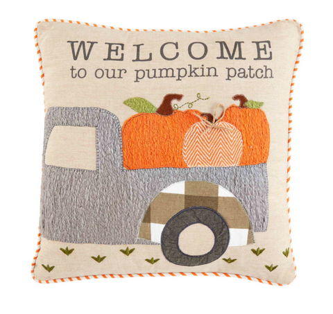 Welcome Pumpkin Throw Pillow