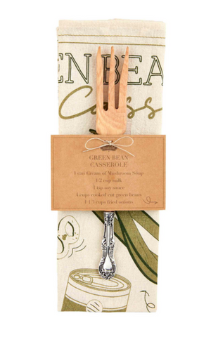 Green Bean Casserole Recipe Towel Set