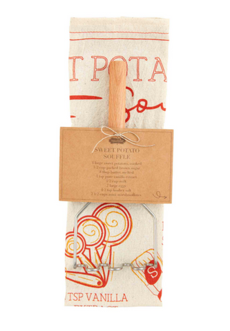 Sweet Potato Souffle Recipe Towel Set