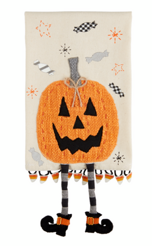 Jack-O-Lantern Dangle Leg Towel