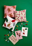 Candy Cane Beaded Pillow