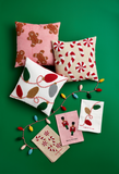 Gingerbread Beaded Pillow