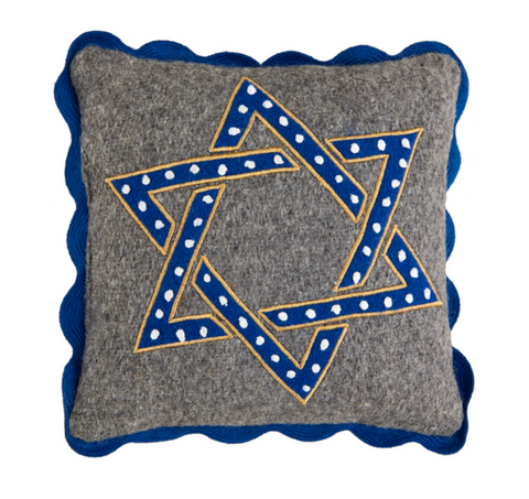 Star Of David Mini Felt Pillow