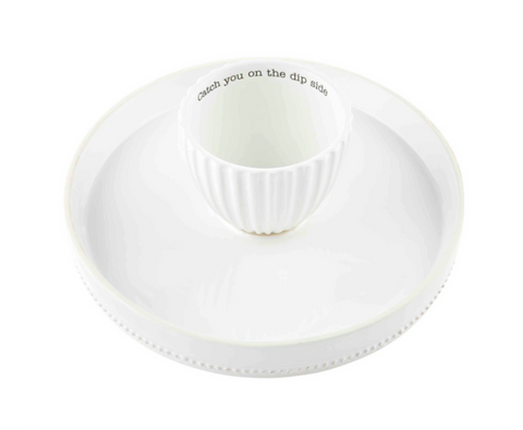 Reversible Pedestal Chip And Dip Set
