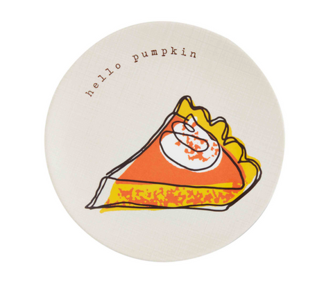 Pumpkin Pie Melamine Plate
