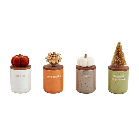 Fall Bottlebrush Mini Candle