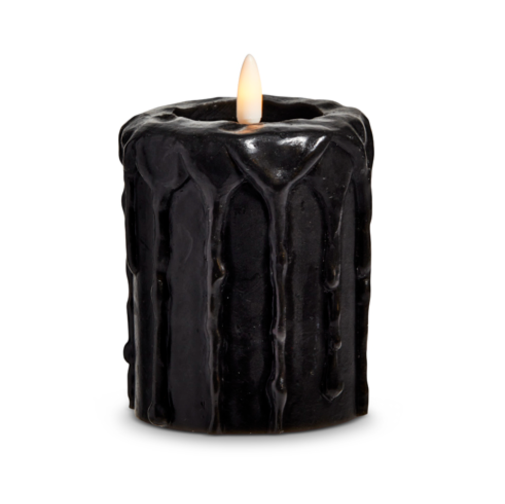 Black Drip Candle