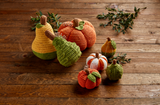 Cream Orange Crochet Pumpkin