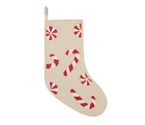 Candy Cane Beaded Stocking