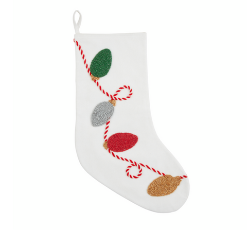 Lights Beaded Stocking