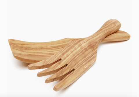 Berard Olive Wood Spaghetti Servers