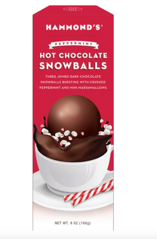 Hot Chocolate Snowballs w/ Peppermint