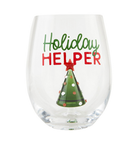 Iconic Christmas Wine Glasses