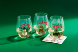 Iconic Christmas Wine Glasses