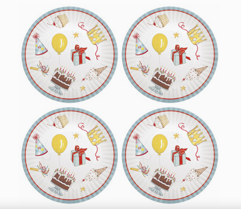 Celebrate Melamine Plates S/4