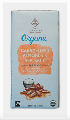 Nirvana Milk Organic Choc W/Caramel Almond & Sea Salt