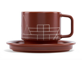 Frank Llyod Terra Teacup and Saucer