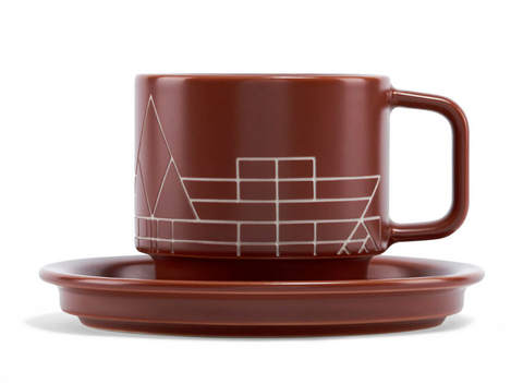 Frank Llyod Terra Teacup and Saucer