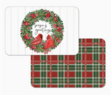 Plastic Reversible Rectangular Placemats (Multiple Styles)