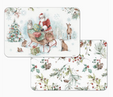 Plastic Reversible Rectangular Placemats (Multiple Styles)