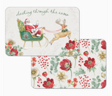 Plastic Reversible Rectangular Placemats (Multiple Styles)