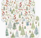 Plastic Reversible Rectangular Placemats (Multiple Styles)