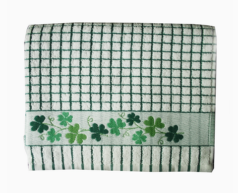 Poli-Dri Jacquard Tea Towel - Shamrock Sprig