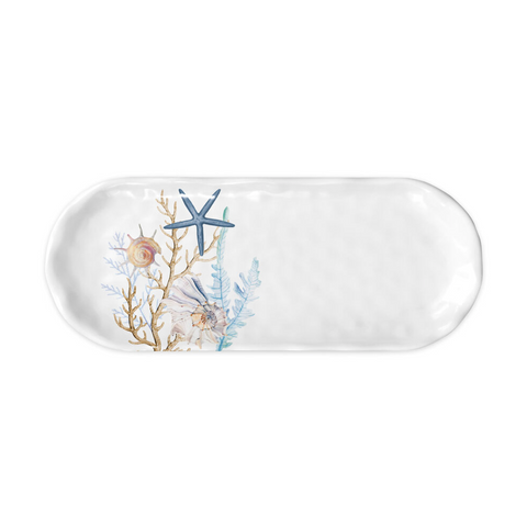 Ocean Tide Melamine Accent Tray