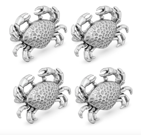 Crab Zinc Napkin Rings