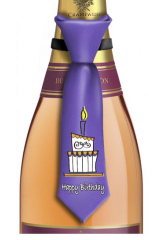 Birthday Cake Bottle Neck Tie