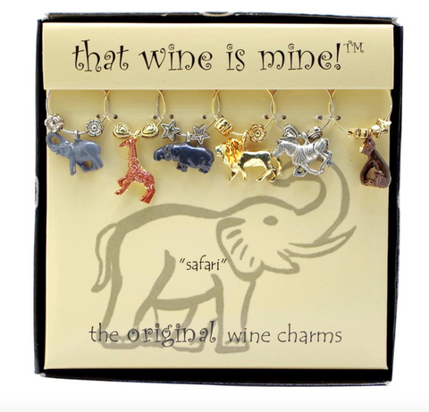 Safari Wine Charms