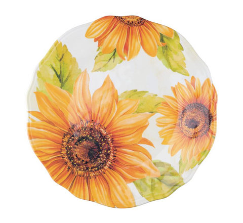 Sunflower 8 3/4" Melamine Plate