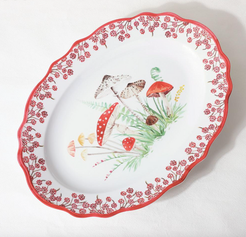 Mushroom 16" Melamine Platter