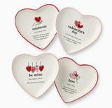 Heart Shaped Tid Bit W/Sayings