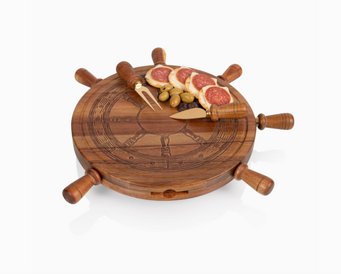 Helmsman Lazy Susan Cheese Board