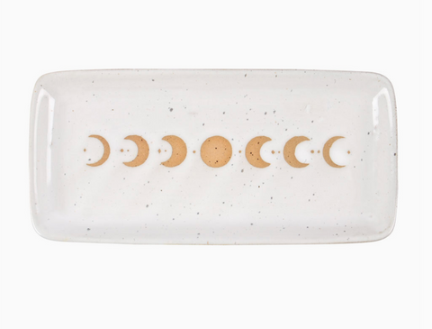 Moon Phase Ceramic Trinket Tray