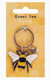 Queen Bee Enamel Keyring