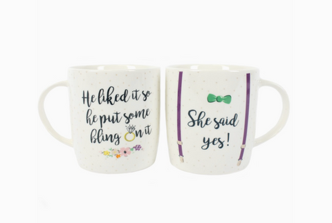 She Said Yes Mugs (Set of 2)